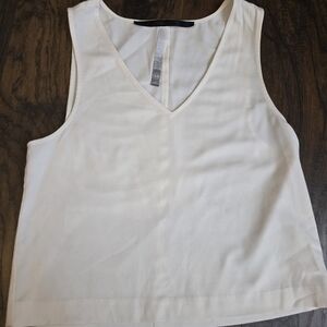 Kensie Cream V-Neck Tank Top